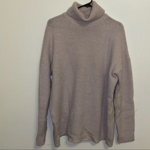 Warm Cream Turtleneck Oversized Sweater